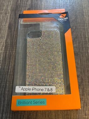 Brilliant Series Rhinestone Case for Apple iPhone 7 & 8 - Iridescent Crystal